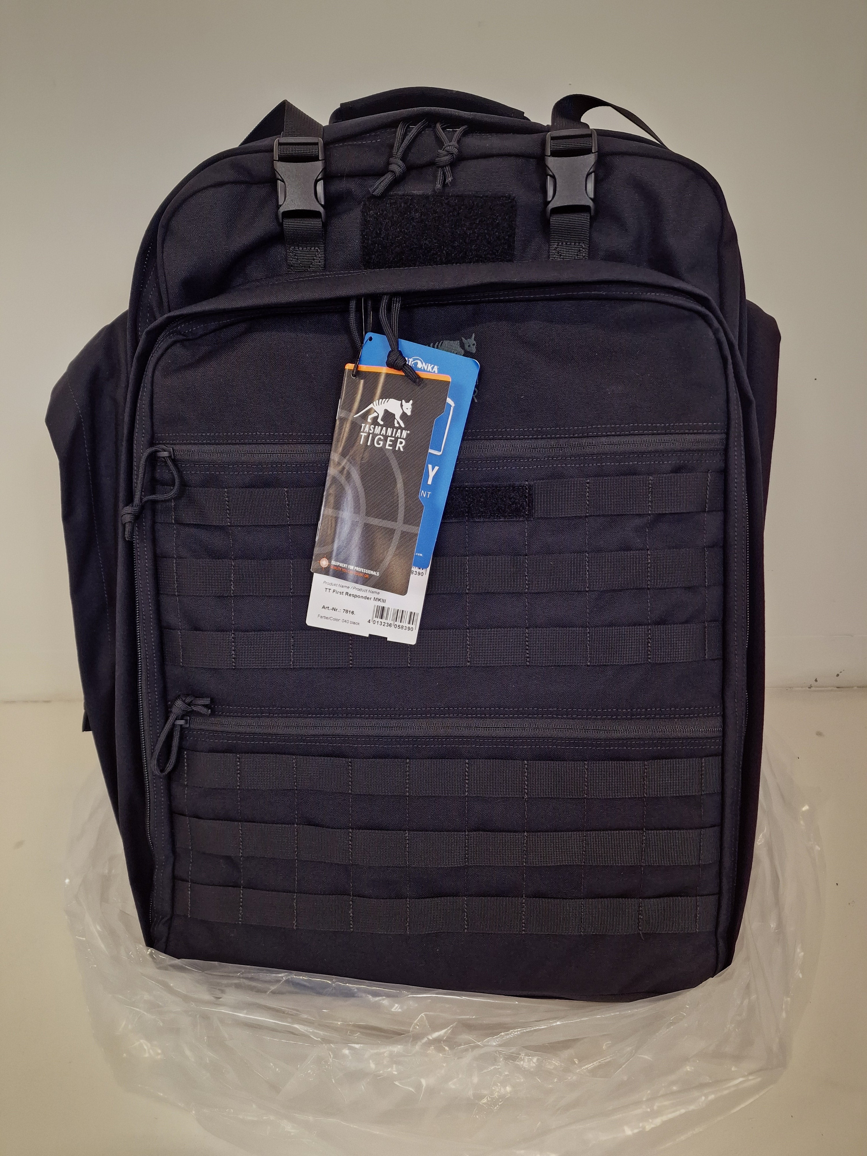 Tasmanian Tiger TT First Responder MKIII – Taktischer Sanitätsrucksack 45L Schwarz (Neu)